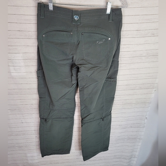 KUHL BANDITA CONVERTIBLE PANTS IN GREEN, SZ 6 - Picture 13 of 13